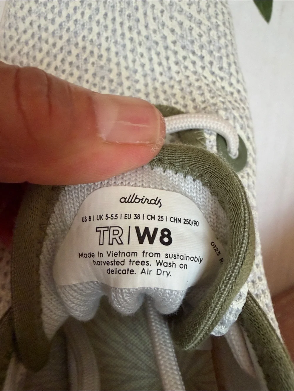 allbirds white green
